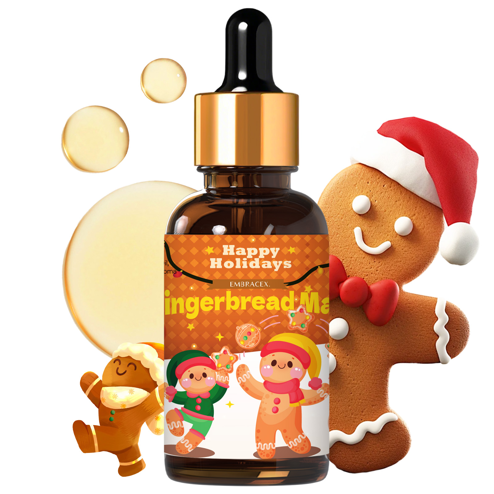 Candle Supplies Fragrance Oil - Эфирное масло «Пряничный человечек» 30 мл,