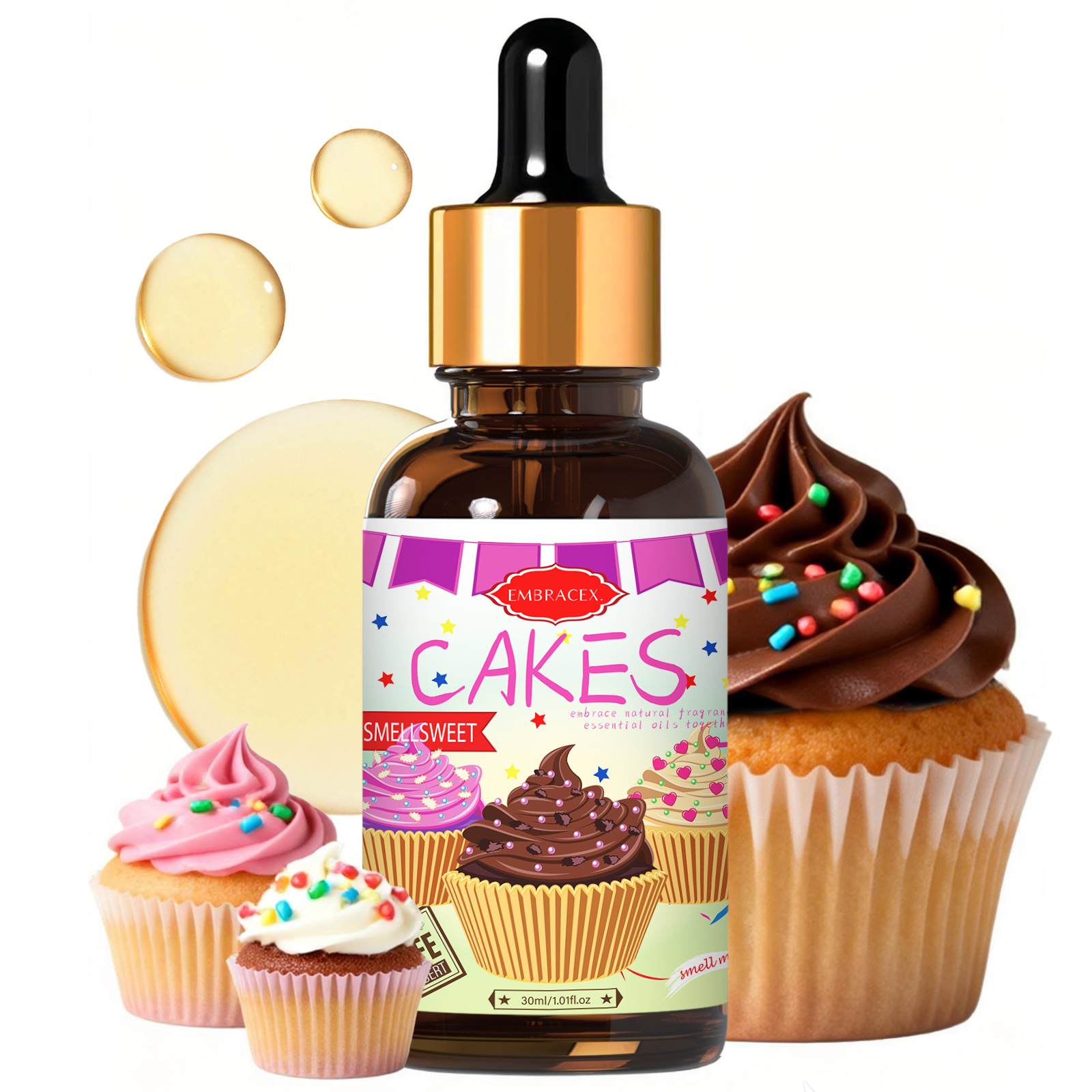 Эфирное масло Cakes, 30 мл, ав – обзор и цена Candle Supplies Fragrance Oil