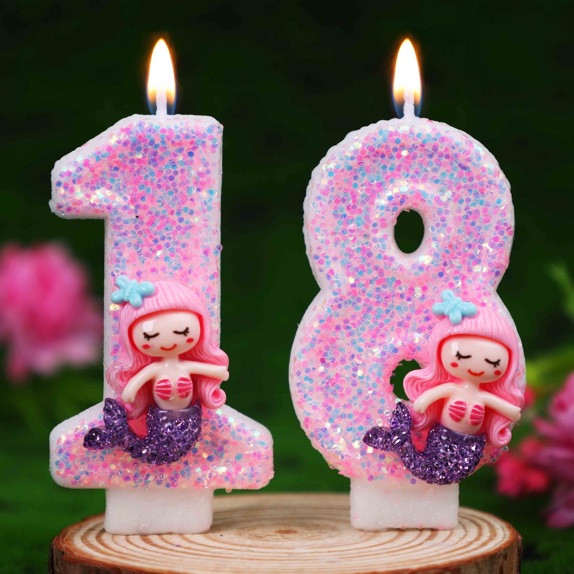 Креативные розовые свечи-цифры – обзор и цена Candle Supplies Free Shipping